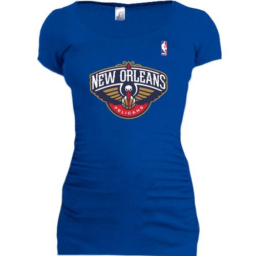 Женская удлиненная футболка New Orleans Pelicans