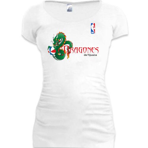 Женская удлиненная футболка Tijuana Dragons