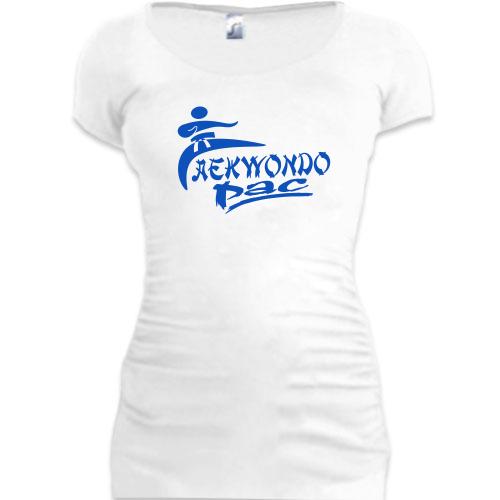 Женская удлиненная футболка Taekwondo