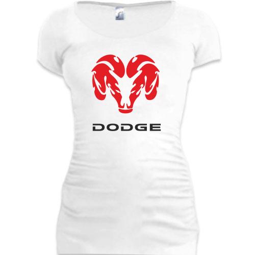 Женская удлиненная футболка Dodge
