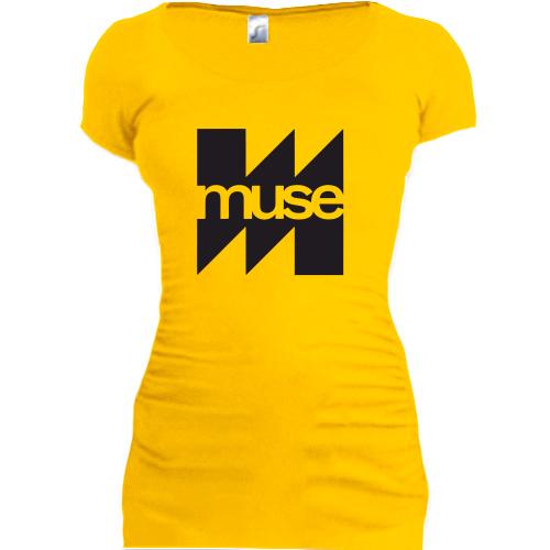 Женская удлиненная футболка Muse Club
