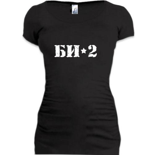 Женская удлиненная футболка БИ-2