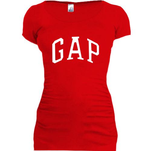 Женская удлиненная футболка с лого GAP (2)