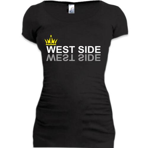 Женская удлиненная футболка West Side