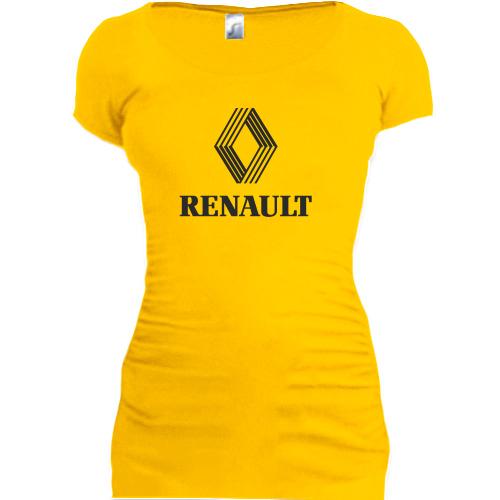 Женская удлиненная футболка Renault