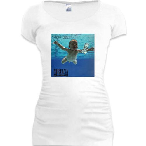 Подовжена футболка Nirvana Nevermind (2)