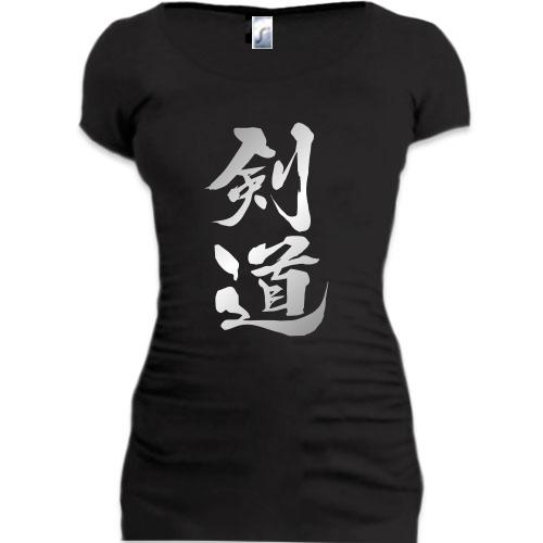 Женская удлиненная футболка Kendo