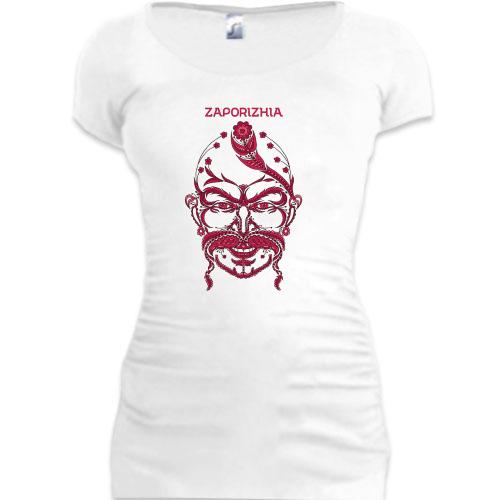 Женская удлиненная футболка Zaporozhya