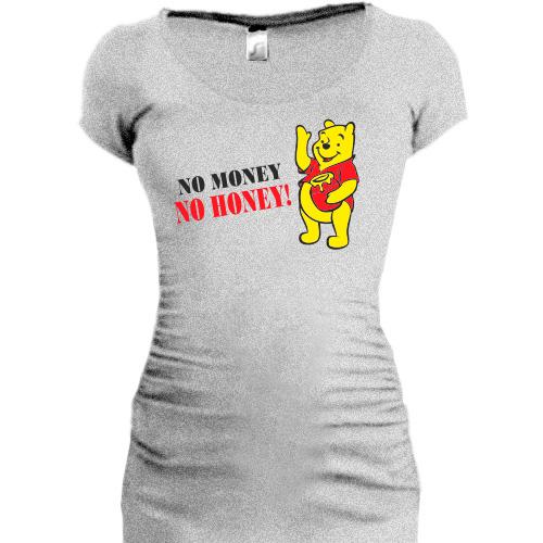 Подовжена футболка No money - no honey