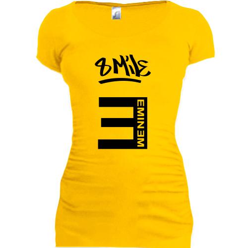 Женская удлиненная футболка Eminem (8 mile)