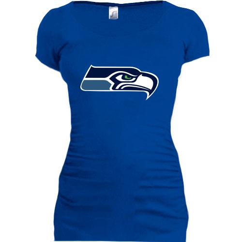 Женская удлиненная футболка Seattle Seahawks