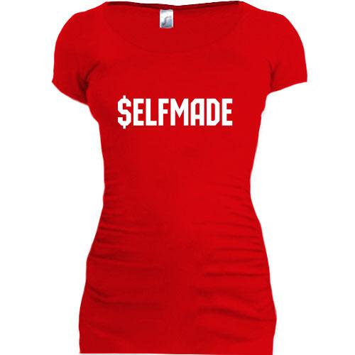Женская удлиненная футболка Selfmade