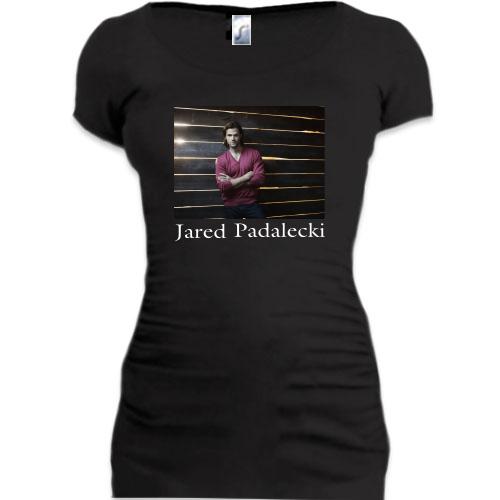 Женская удлиненная футболка с Jared Tristan Padalecki