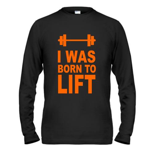 Чоловічий лонгслів I was born to lift