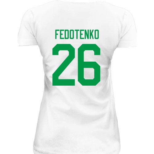Женская удлиненная футболка RUSLAN FEDOTENKO (Руслан Федотенко)