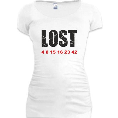 Женская удлиненная футболка Lost