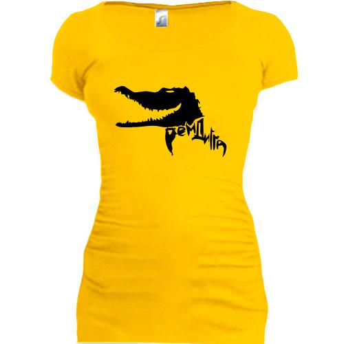 Женская удлиненная футболка Рем Дигга (2)