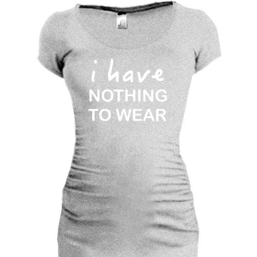 Женская удлиненная футболка Nothing to wear