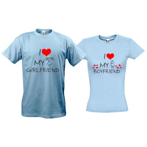 Парні футболки I love my girlfriend - boyfriend (2)