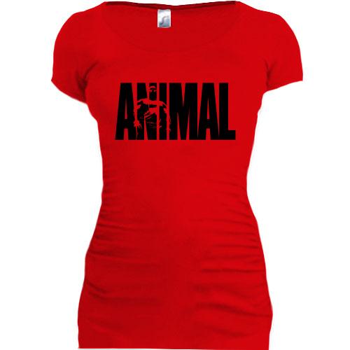 Женская удлиненная футболка Animal