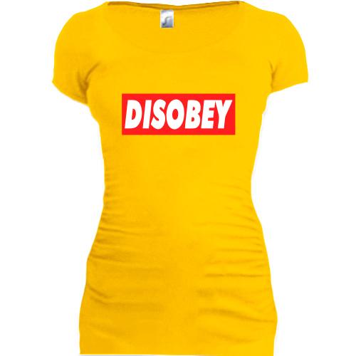 Женская удлиненная футболка Disobey