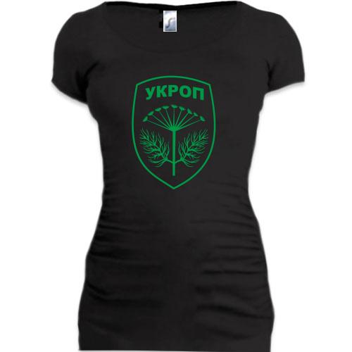 Женская удлиненная футболка УКРОП