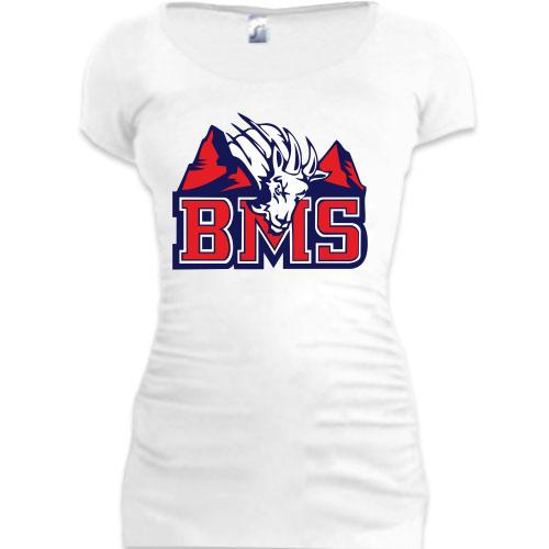 Женская удлиненная футболка BMS