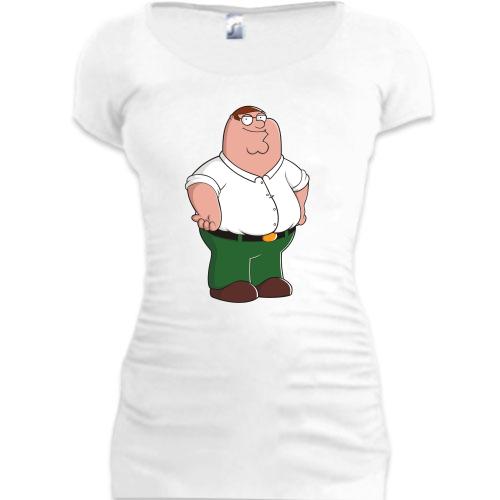 Женская удлиненная футболка Питер Гриффин