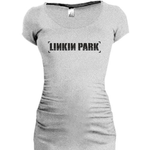 Женская удлиненная футболка Linkin Park Лого