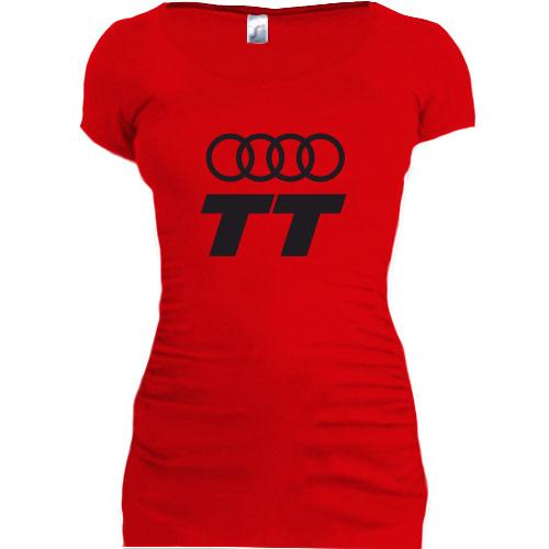 Женская удлиненная футболка Audi TT
