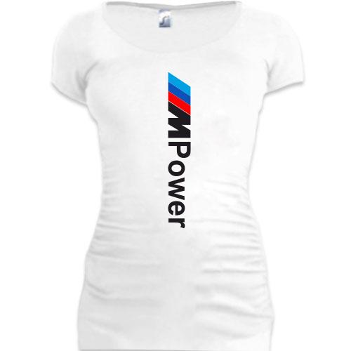 Женская удлиненная футболка BMW M-Power (B)