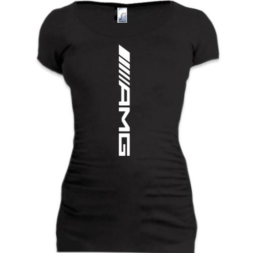Женская удлиненная футболка AMG (в)