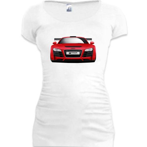 Женская удлиненная футболка Audi R8