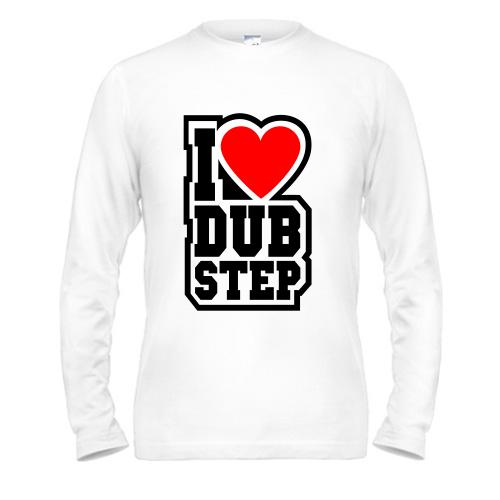 Чоловічий лонгслів I love dub step
