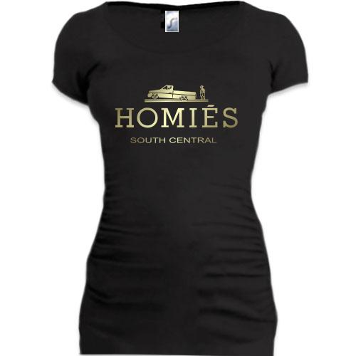 Женская удлиненная футболка Homies South Central