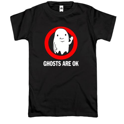 Футболка ghosts are ok