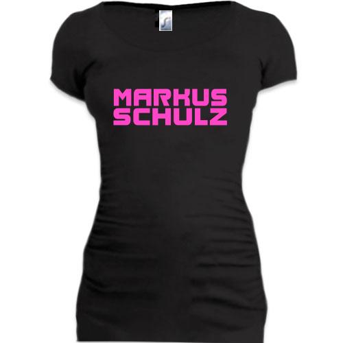 Женская удлиненная футболка Markus Schulz