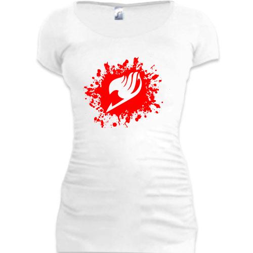 Женская удлиненная футболка Fairy Tail (2)