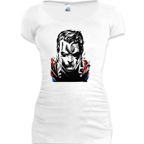 Женская удлиненная футболка Marvel Hero (4)