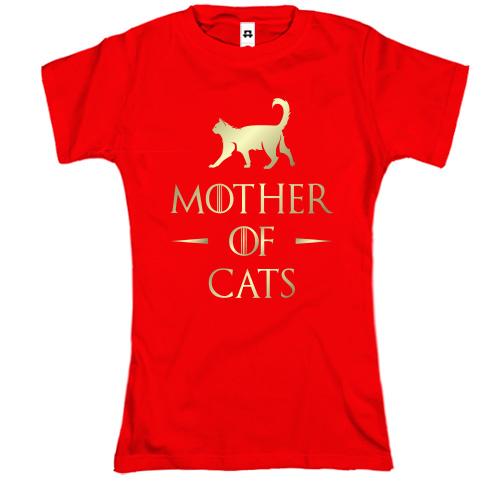 Футболка Mother of cats (кошачья мама)