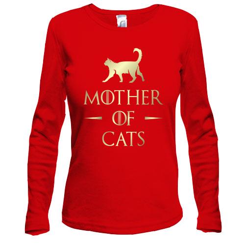 Жіночий лонгслів Mother of cats (котяча мама)