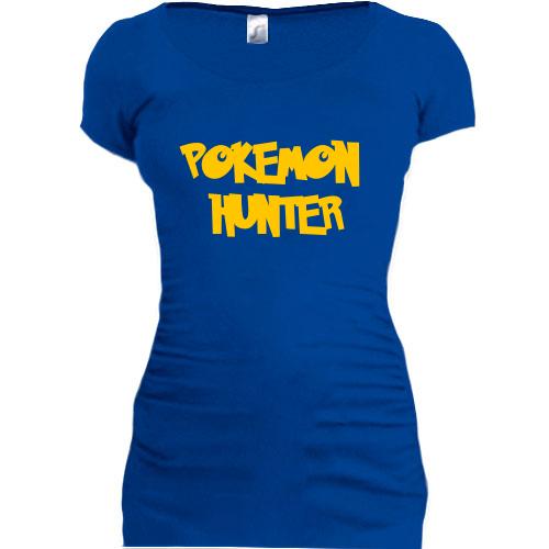 Женская удлиненная футболка Pokemon hunter