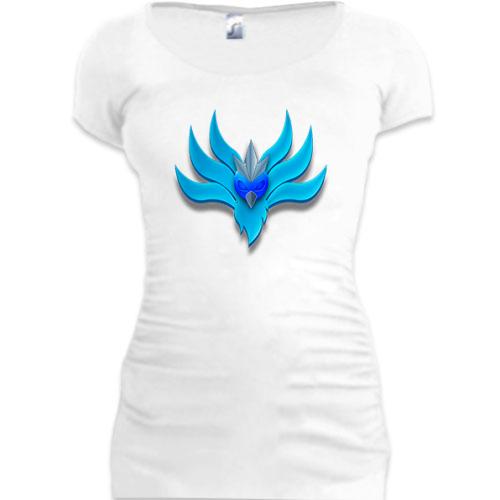 Женская удлиненная футболка с покемоном Артикуно