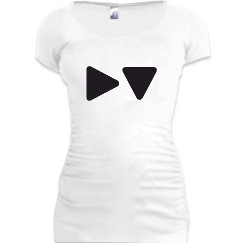 Женская удлиненная футболка Океан Эльзы Дольче Вита