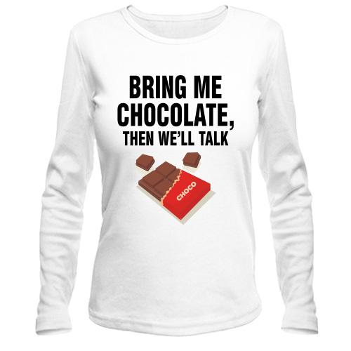 Жіночий лонгслів Bring me chocolate