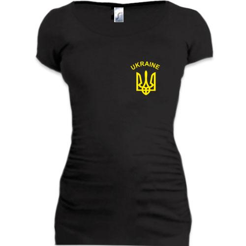 Женская удлиненная футболка Ukraine (mini)