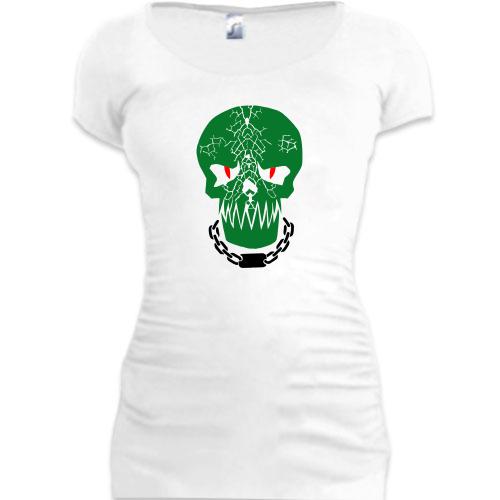 Женская удлиненная футболка Рептилия  (Suicide Squad)