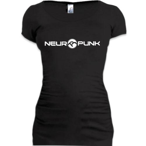 Женская удлиненная футболка Neuropunk
