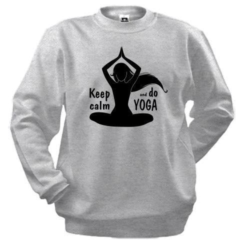 Свитшот Keep Calm an Do Yoga