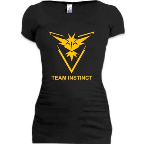 Женская удлиненная футболка Pokemon Go Team Instinct